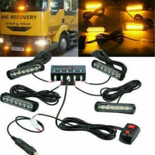 4x 6 LED Amber Recovery Strobe