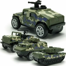 4PCS Military Vehicle Toys for