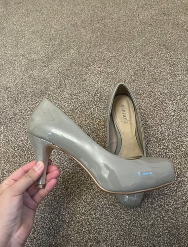 Bhs grey patent - bhs, high