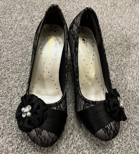 Japan lolita black lace - japan, heels