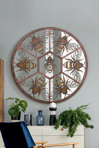 Mirroroutlet large rustic - large,