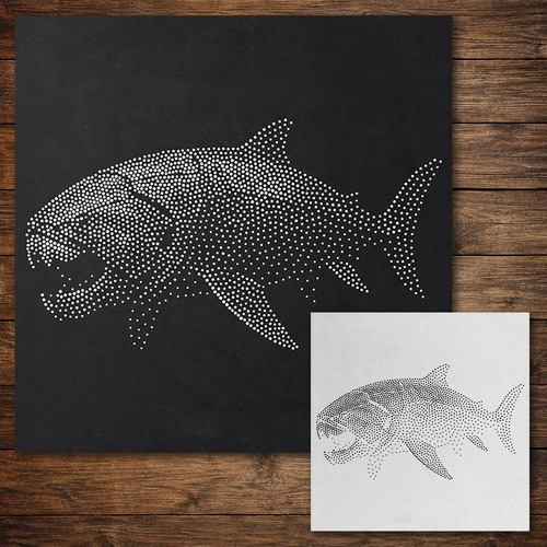 Dunkleosteus placoderm stipple - placoderm,