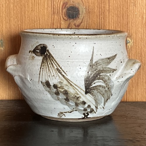 Studio pottery handled pot - studio, or