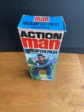 Vintage Palitoy Action Man Boxed Helicopter Pilot - Flock hair