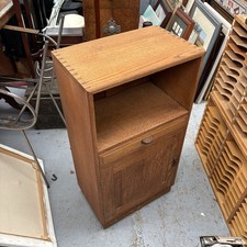Antique Vintage Oak Bedside