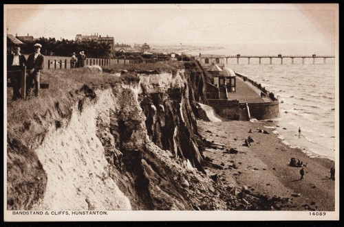 Bandstand and cliffs - bandstand, pier