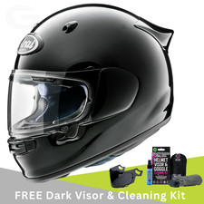 Arai Quantic Motorcycle Helmet Diamond Black & Free Dark Visor