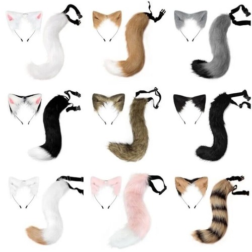 Faux fur fox wolf - fox, ears