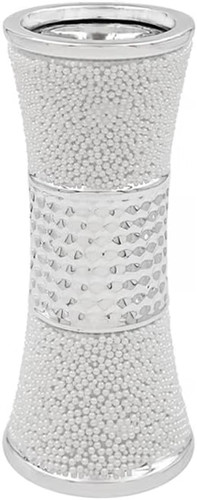 Silver chrome vase ornaments - silver,