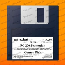 Amstrad/Sinclair PC200 PP201 Bundled Games Disk 3.5" Floppy Disk