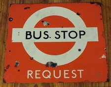 London Bus Stop Tin Sign