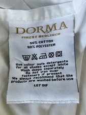 White Single Bedding Sheet Box Pleated Valance Divan Trim Dorma Student?