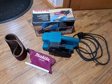 Makita 9911 3” Belt Sander 75 X 457mm 240v Speed 75-270m/ Min 650w With Belts