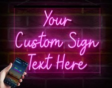 Neon LED Sign 40cm x 30cm  light up Man Cave Shop Sale Bar