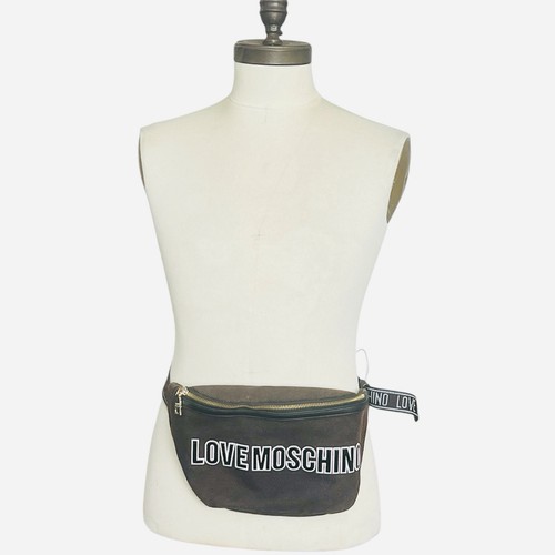 Love moschino canvas belt bag - love,