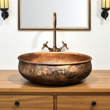 Rustic Copper Vessel Bathroom