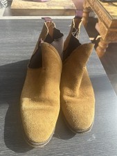 H By Hudson London Chelsea Boots Mens Size 9/ EUR 42Tamper Sand Tan Suede