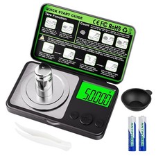 0.001G/50G Digital Milligram Scale, Mini Gram Scale,Pocket Micro Scale for Jewel