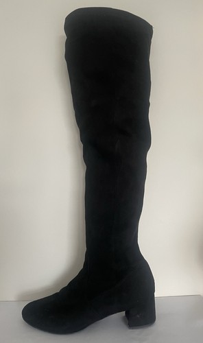 New look black faux suede - new,