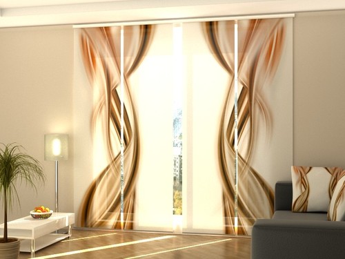 Sliding panel curtain for - curtain,
