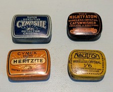 Vintage Crystal Wireless Detector Tin Bundle Cats Whisker Neutron Cymex Cymosite