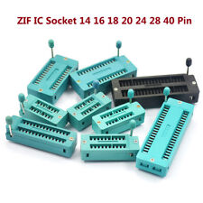 2.54MM ZIF IC Socket 14 16 18 20 24 28 40 Pin Adaptor Solder Test Universal PCB