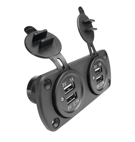 24v dual usb socket charger - usb,