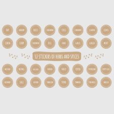 32 x 2 Herbs & Spices Sticker
