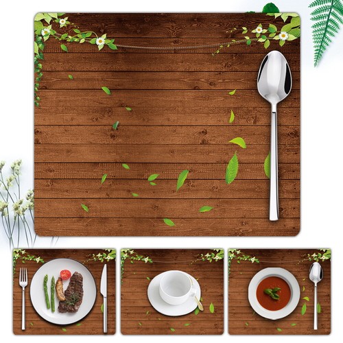 Pcs leather placemats - pcs,