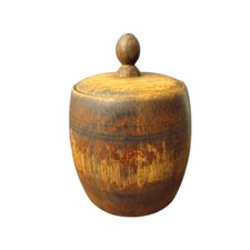 Vintage Wooden Tobacco Jar