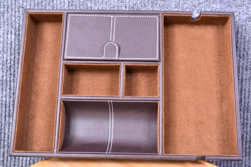 Houndsbay leather valet tray - leather,
