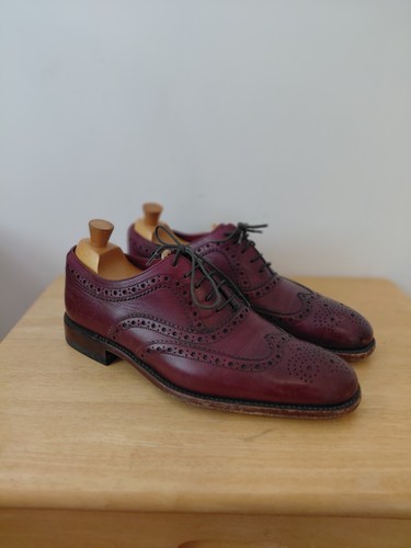 Loake burgundy shoes brogues - 7,