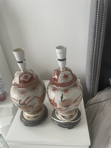 Pair oriental tall table - oriental,