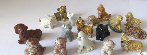 Vintage wade whimsies dogs - dogs, &