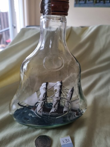 Glass ship bottle - a, with