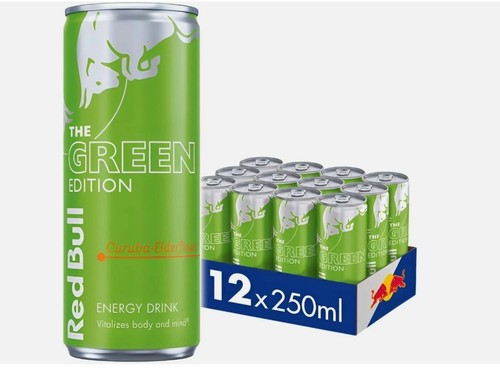Red bull energy drink green - bull,