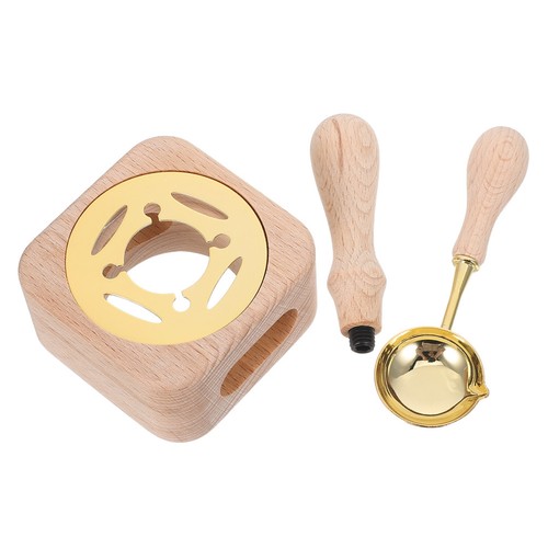 Wooden handle wax seal - wax,