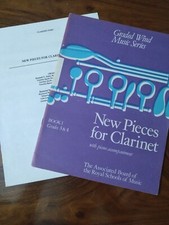 New Pieces For Clarinet With Piano Grades 3 & 4 Royal School Of Music Book