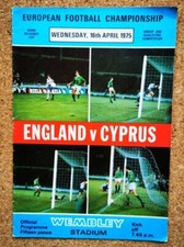 Programme england football - programme,