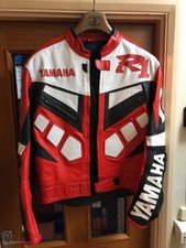 New Yamaha R1 Leather MotorBike Jacket Racing Bike Leather Jacket