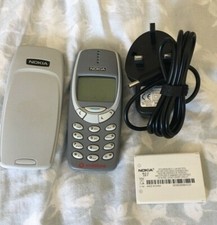 NOKIA 3310 / 3330 A1 WORKING MOBILE 12 MTH WARRANTY MAINS PLUG DARK & LIGHT GREY