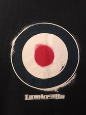 Lambretta Classic Target T Shirt Navy Blue  Medium Scooter Mod Ska Cotton Tee