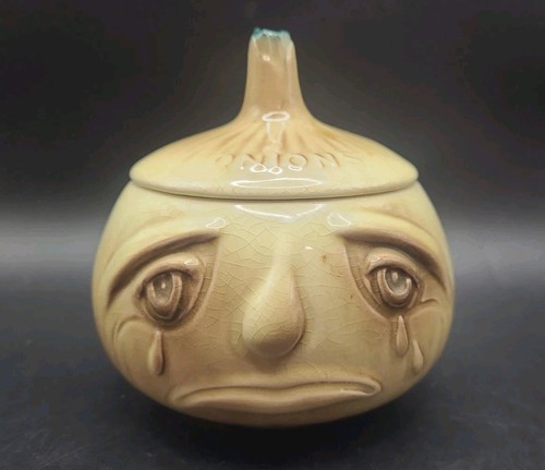 Vintage sylvac crying - face, jar
