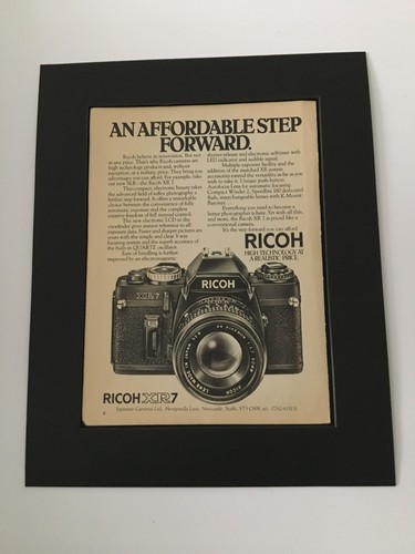 Ricoh xr7 camera 1981 - ricoh, mounted