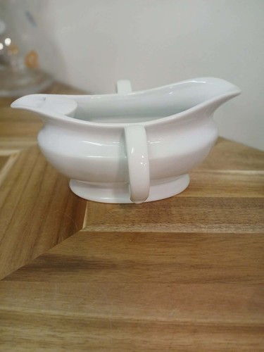 Denmark white porcelain gravy - porcelain,