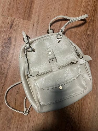 Light beige faux leather - beige,