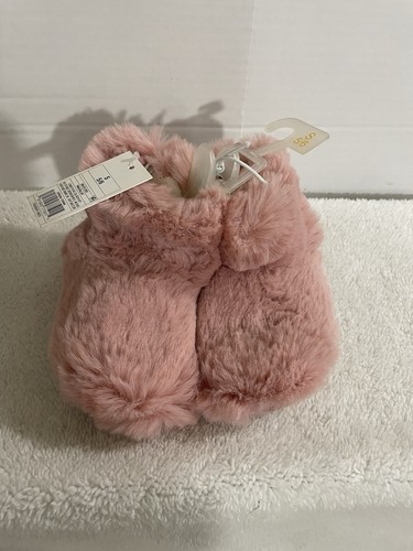 Cat jack pink furry slippers - &,