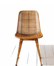 Vintage Wood and Rattan