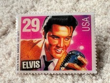 Elvis Presley Pin Badge USA