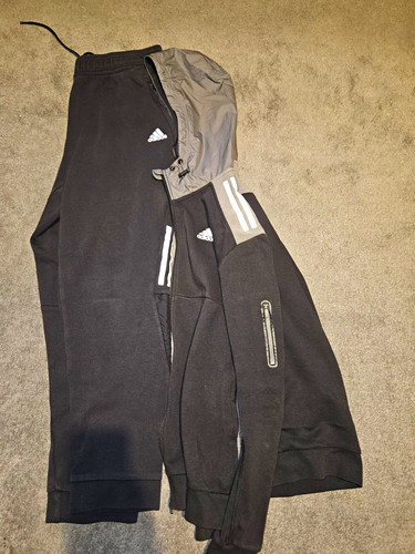 Adidas black grey full - full, zip